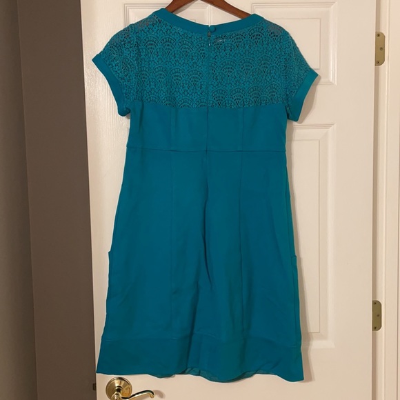 Teal Nanette Lepore Dress with lace detail - Picture 3 of 6